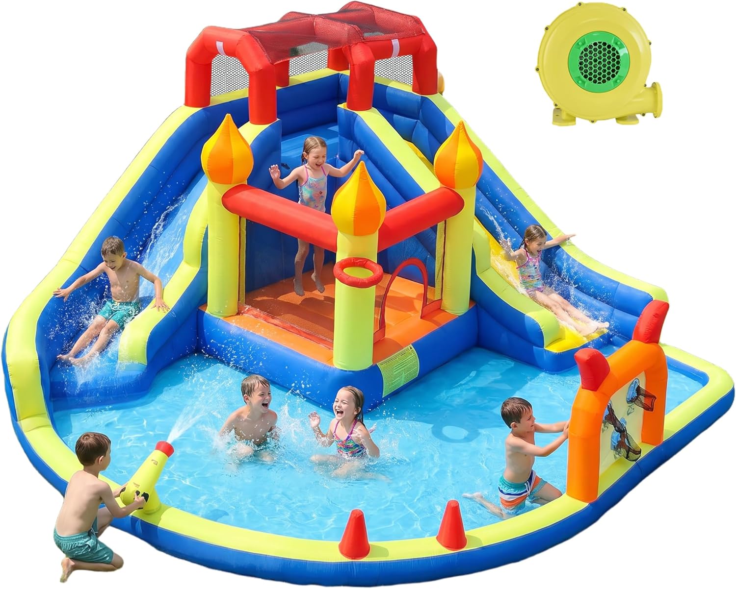 Kids Outdoor Inflatable - Castelo Inflável para Crianças com Duas