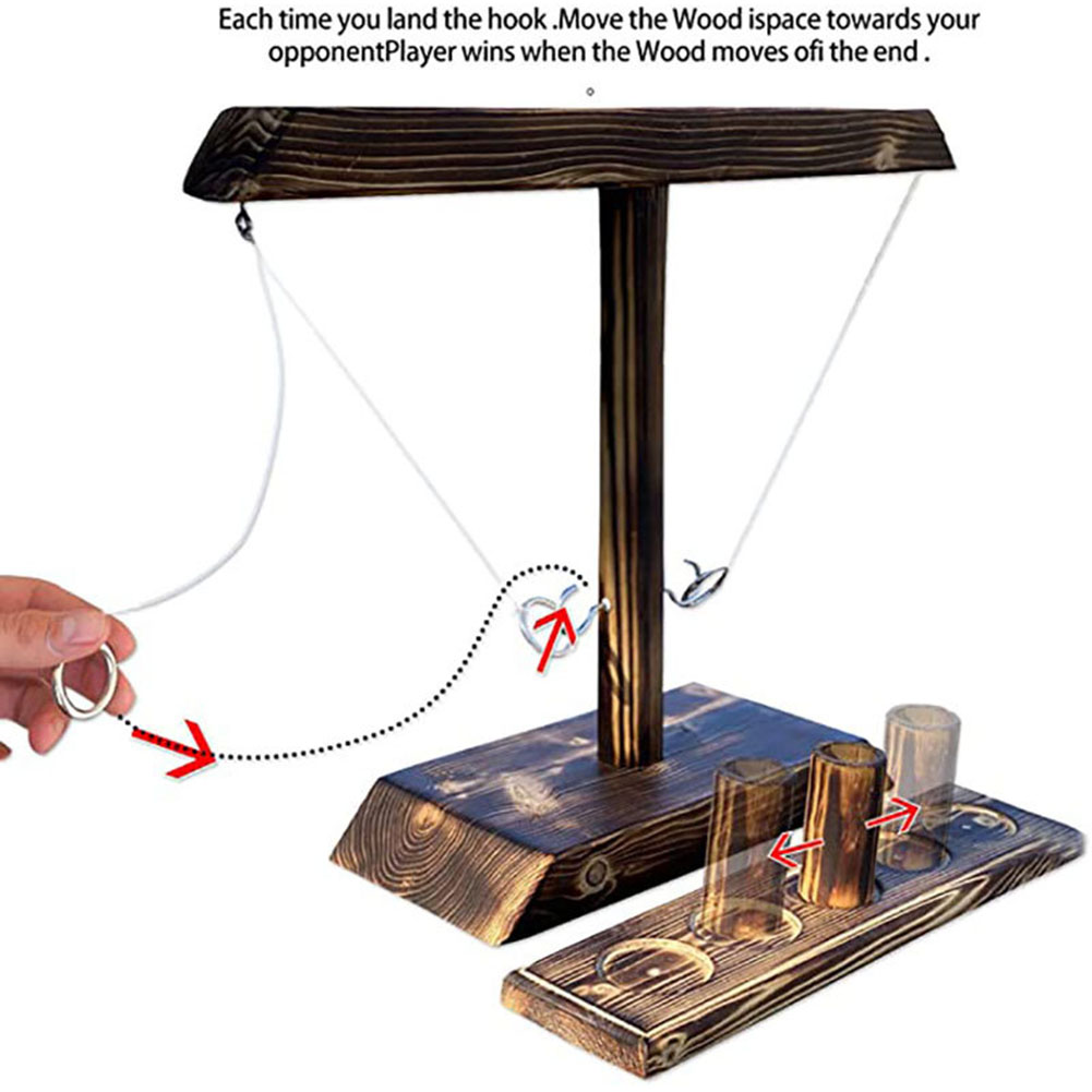 Kids Outdoor Ladder - Jogos de arremesso de anel para