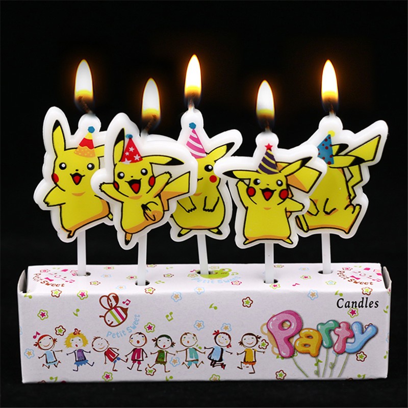 Kids Outdoor Kitchen Accessories - 5 pçs/lote pokemon bolo de aniversário