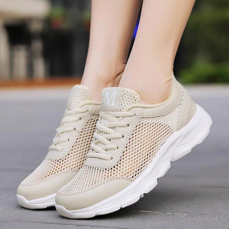 Kids Outdoor Fort Ideas - Verão respirável tênis feminino malha sapatos