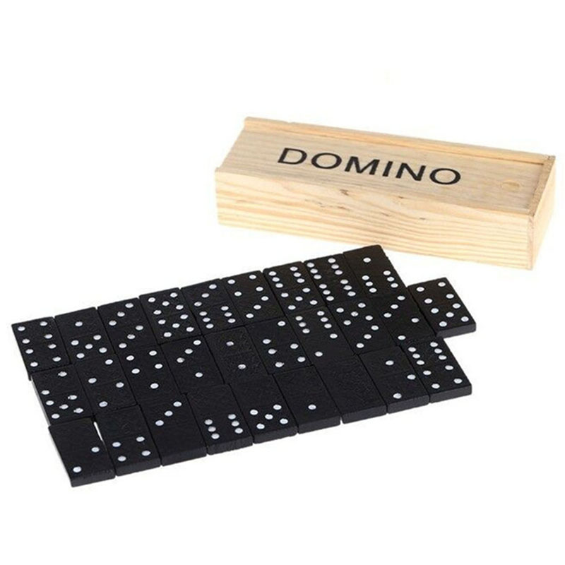 Kids Outdoor Activity Table - Conjunto de 28 peças de Dominó