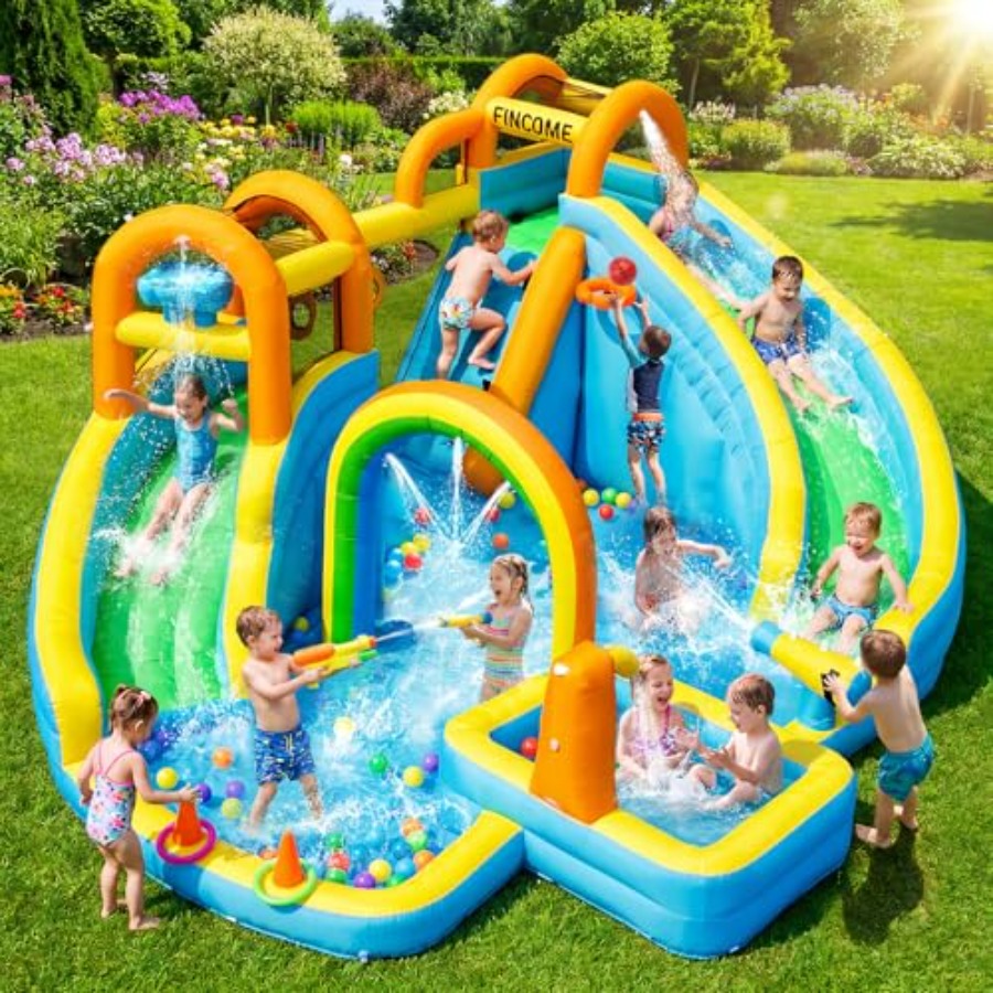 Kids Outdoor Inflatable - Parque aquático inflável para crianças: material