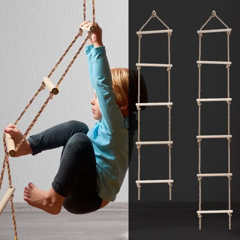 Kids Outdoor Ladder - Escada Multi Rungs de Madeira Infantil,