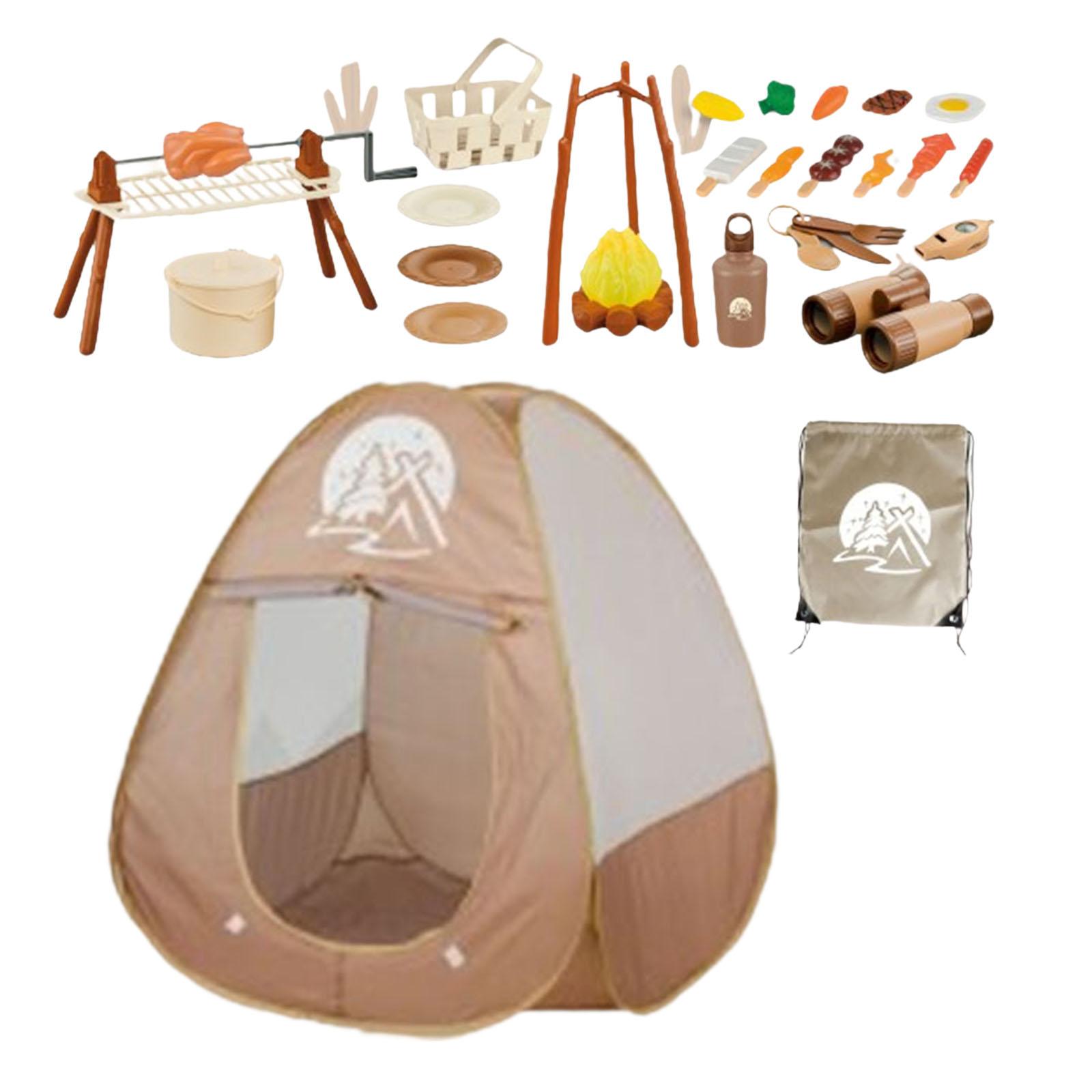 Kids Outdoor Grill Set - Conjunto de Camping para Crianças com