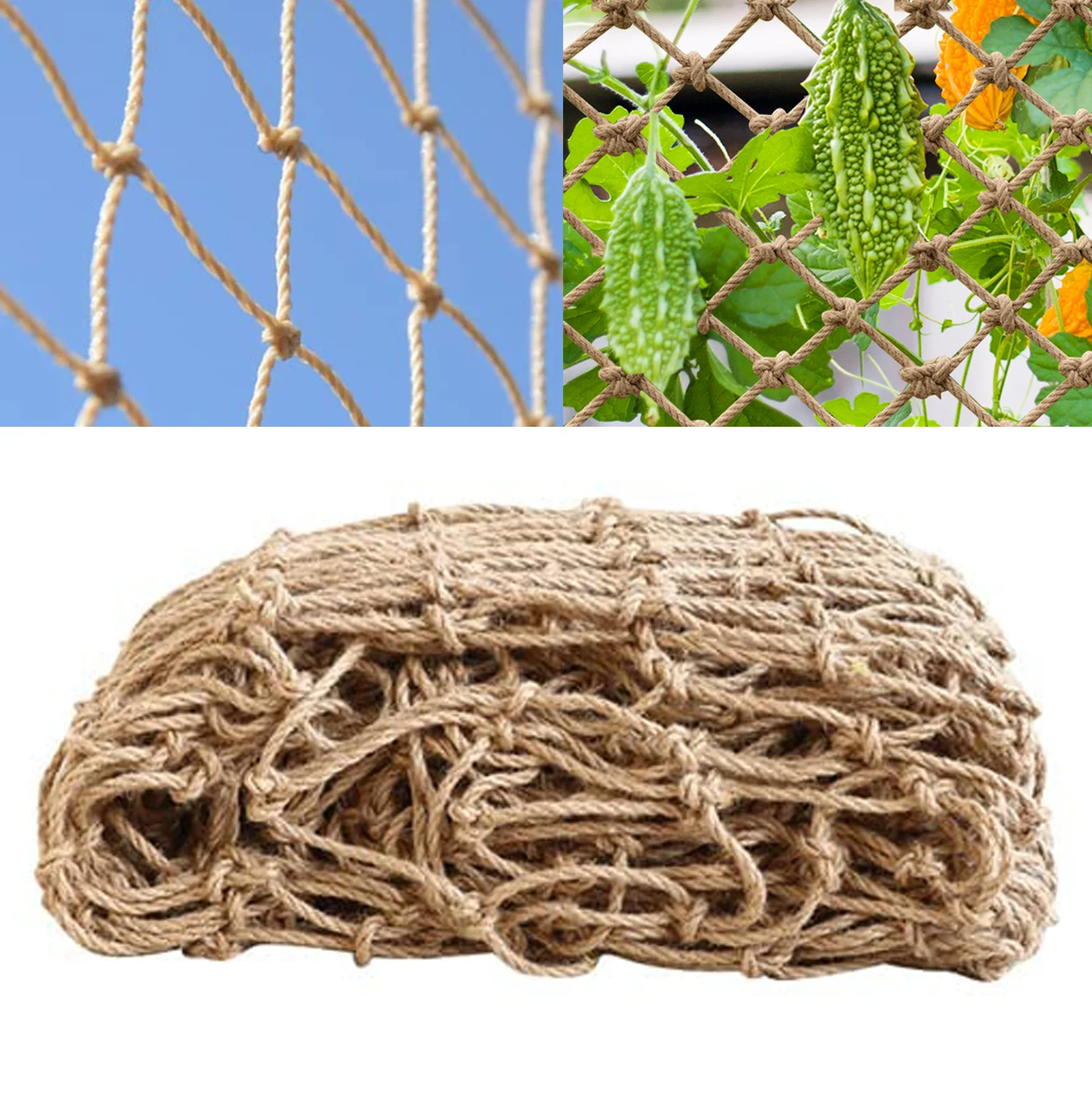 Kids Outdoor Net - Rede de suporte para plantas, corda