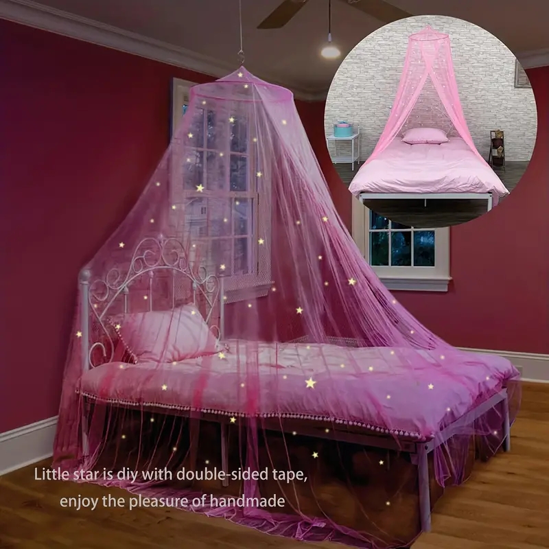 Kids Outdoor Daybed - Girls 'Glowing Stars Bed Canopy, Pink