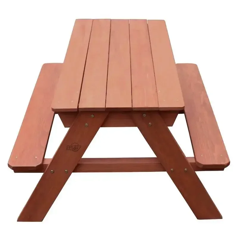 Kids Outdoor Activity Table - -Banco de madeira para piquenique ao