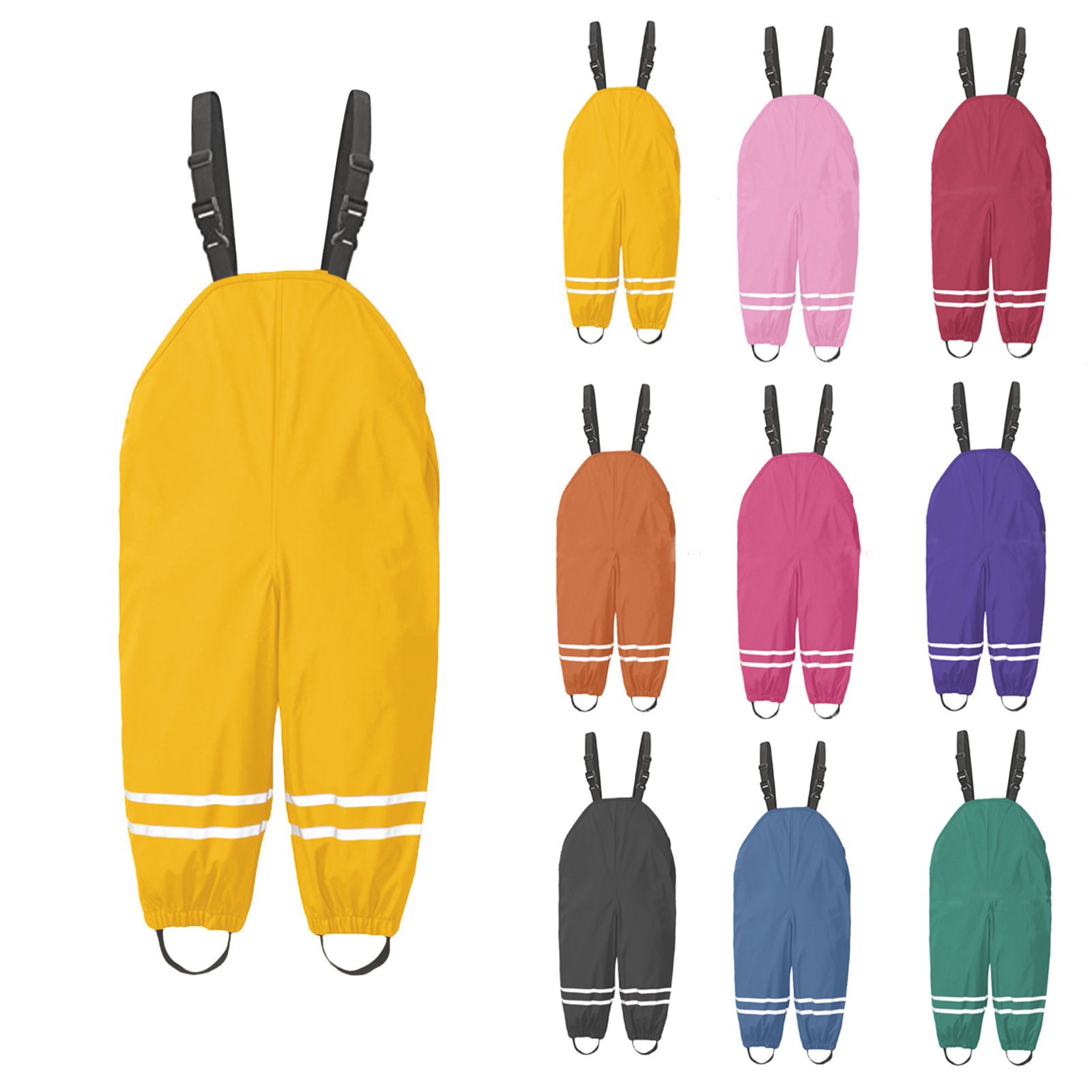 Kids Outdoor Overalls - 1-8y calças de chuva da criança