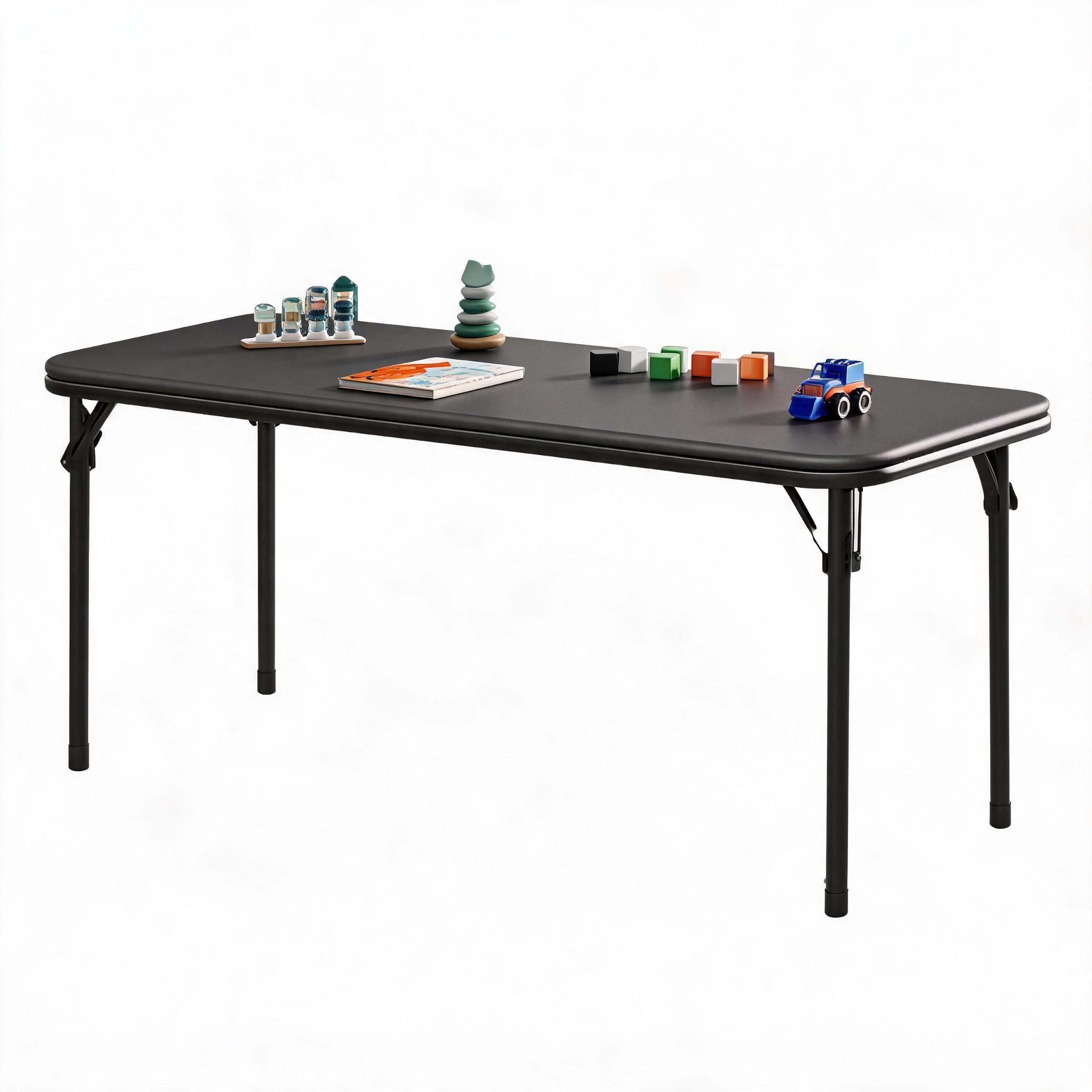 Kids Outdoor Activity Table - Mesa Retangular Dobrável de 47 Polegadas,