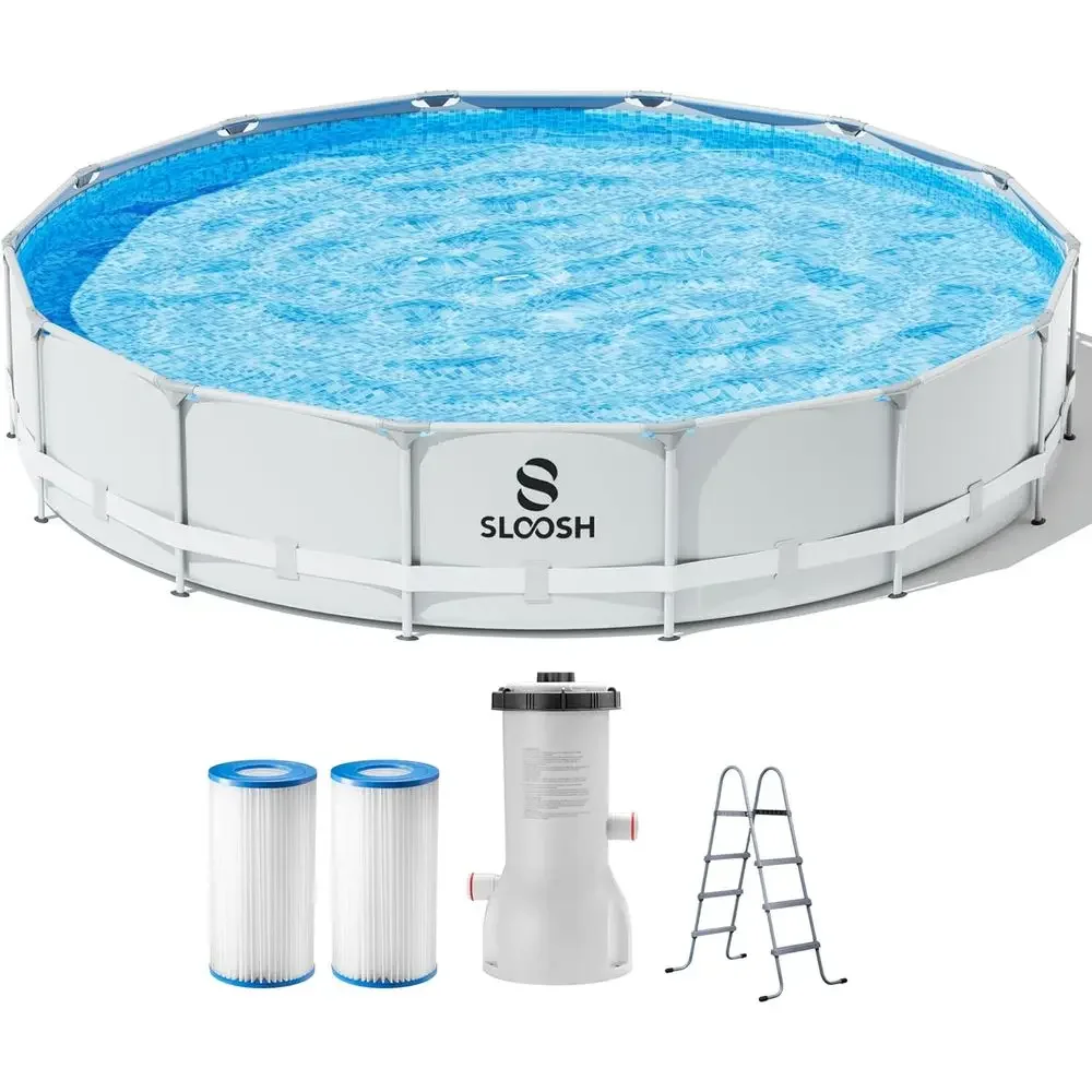 Kids Outdoor Ladder - Piscina redonda de 4,5m x 1,07m