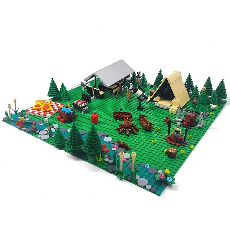 Kids Outdoor Chair And Table - Moc barraca de acampamento e piquenique
