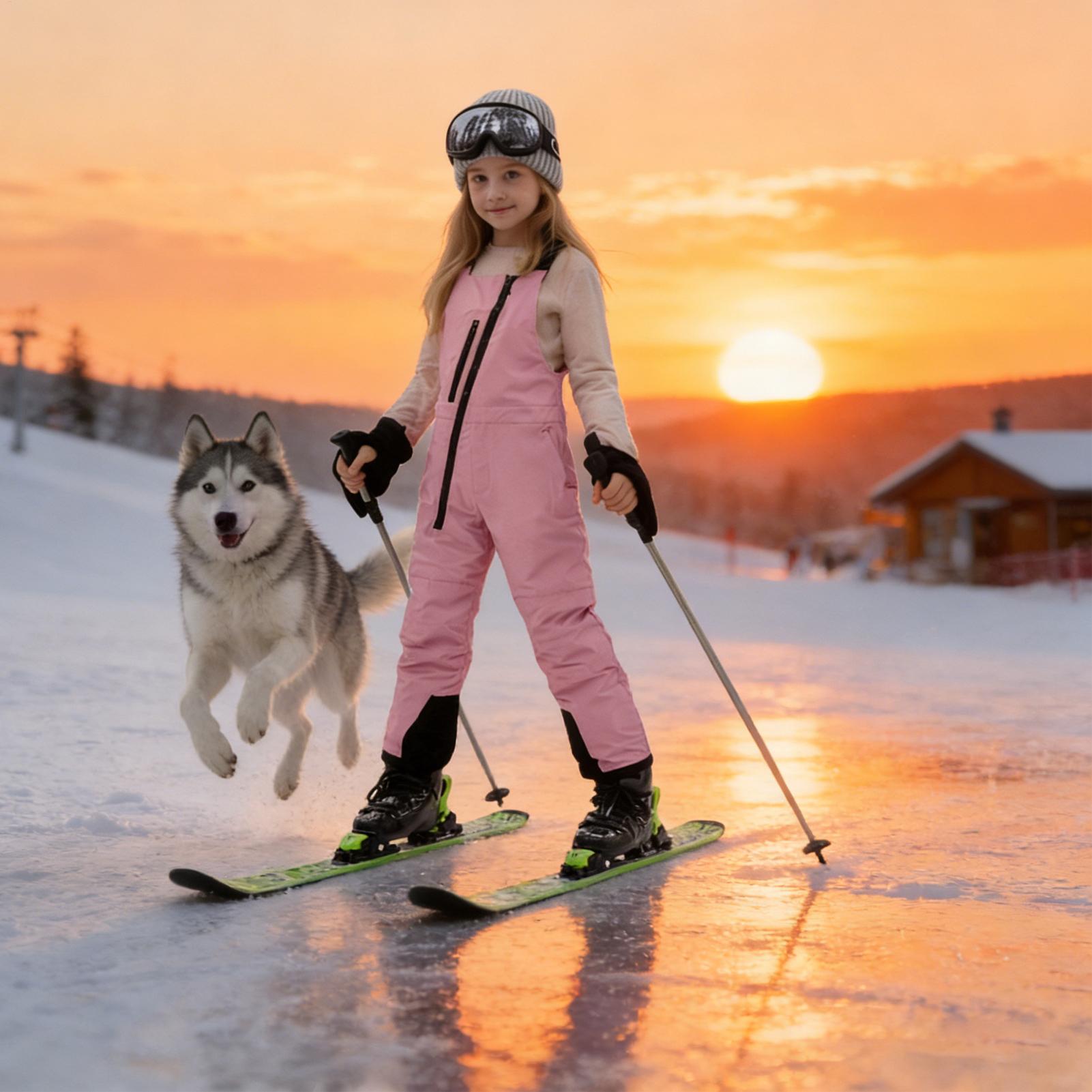 Kids Outdoor Overalls - Macacão de Inverno para Crianças, Impermeável