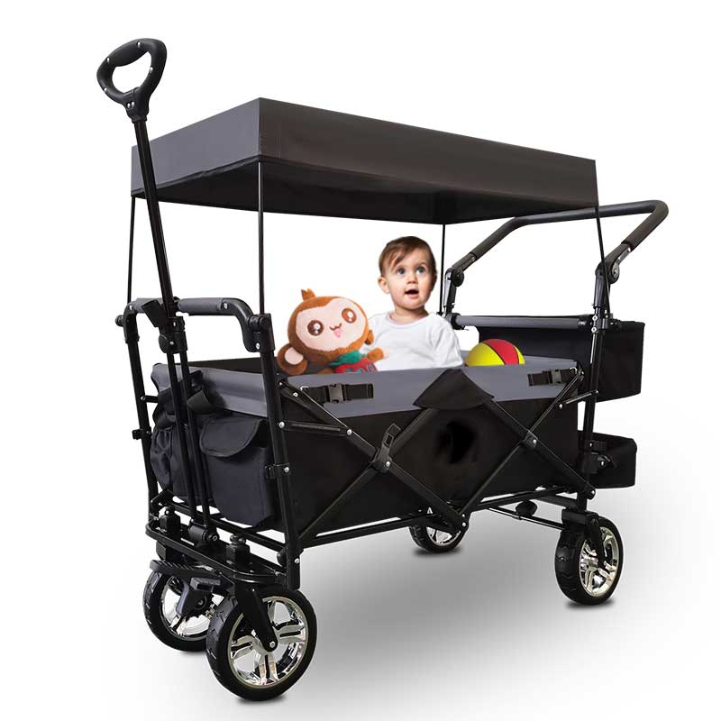 Kids Outdoor Folding Table - Carrinho de passeio dobrável, resistente, para