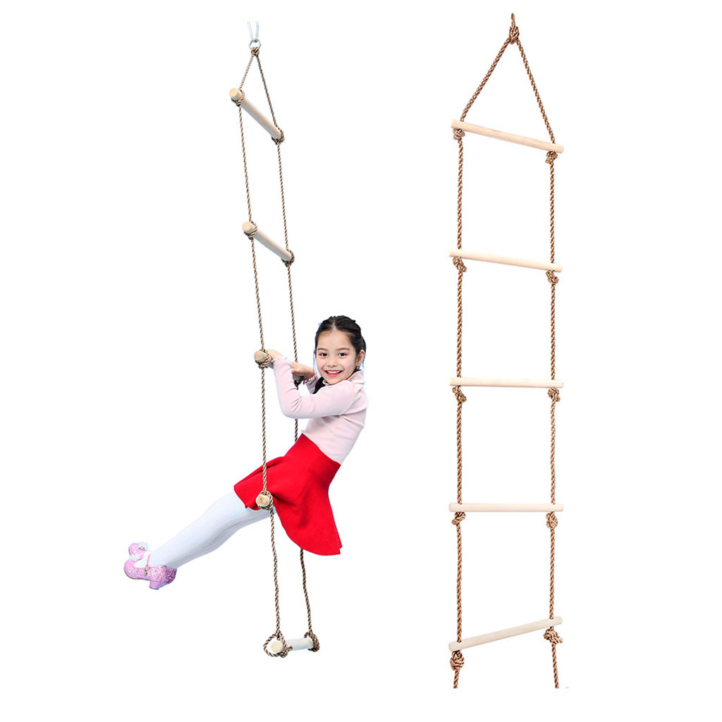 Kids Outdoor Ladder - Crianças escalada escada de corda de