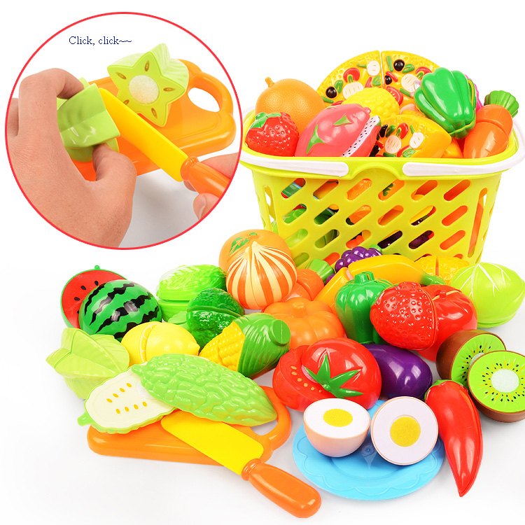 Kids Outdoor Kitchen Accessories - Corte jogar conjunto de alimentos para