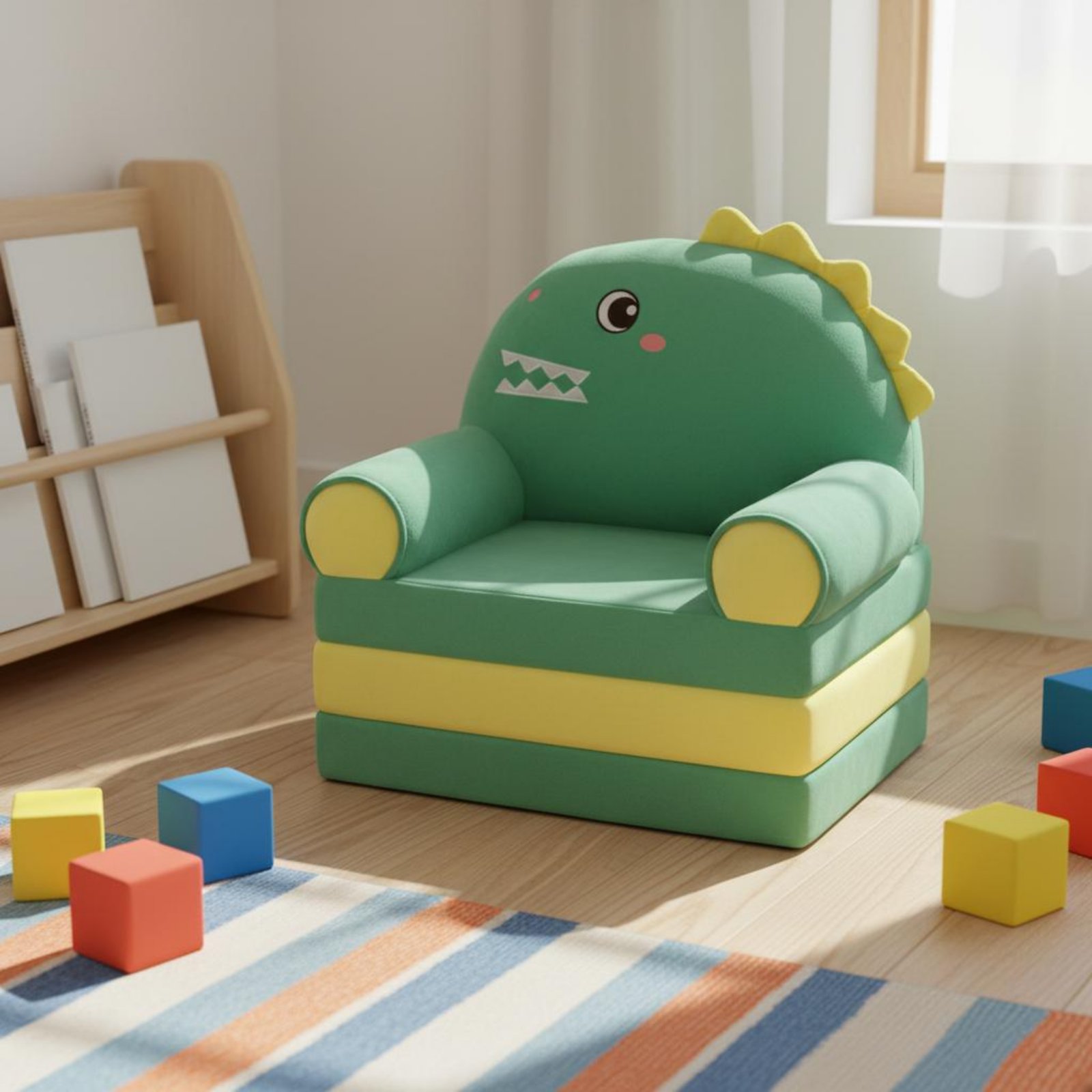 Kids Outdoor Lounge - Sofá-Cama Infantil Dobrável, Cadeira de Sofá