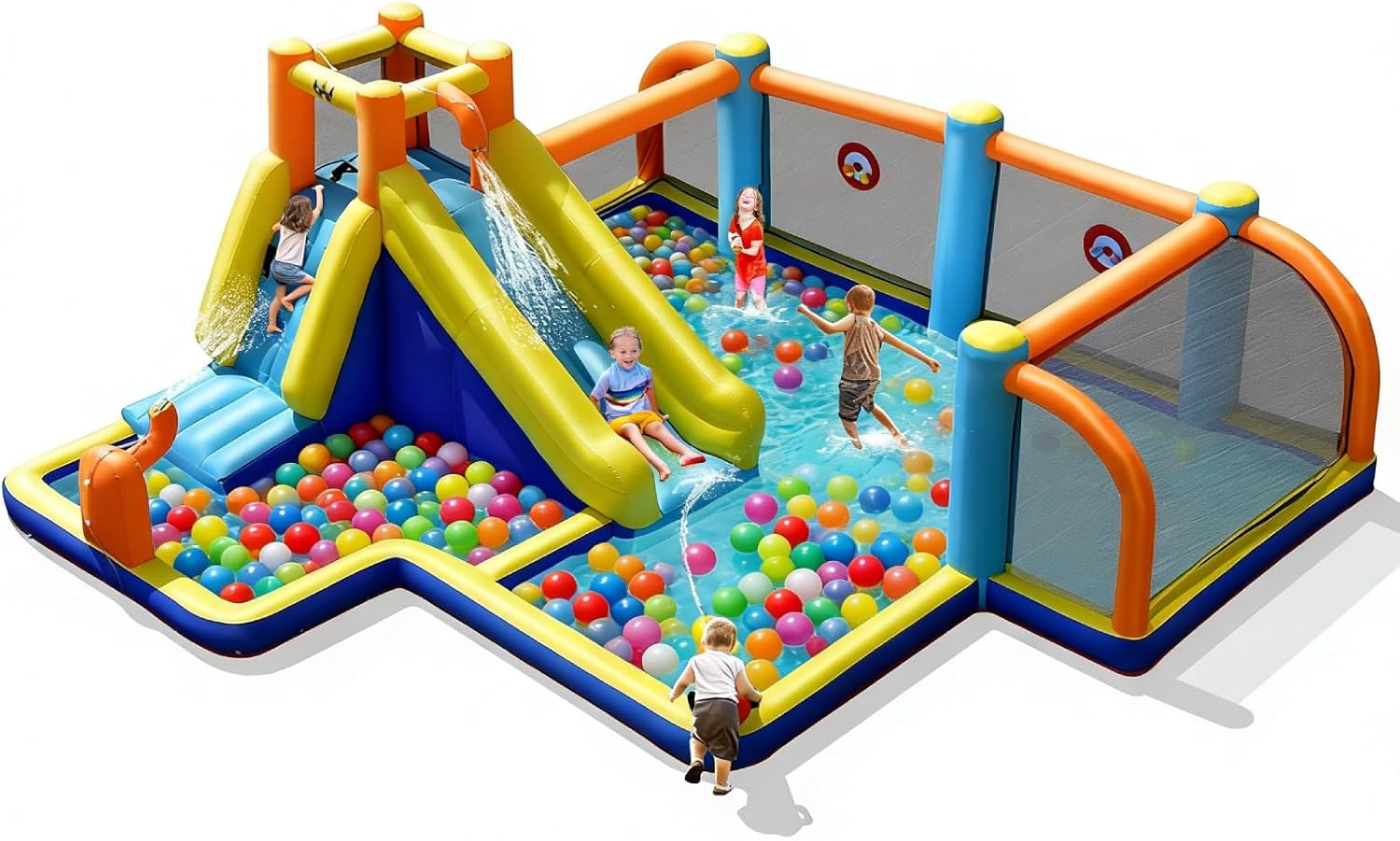 Kids Outdoor Inflatable - Escorregador Inflável de Água, Castelo Inflável