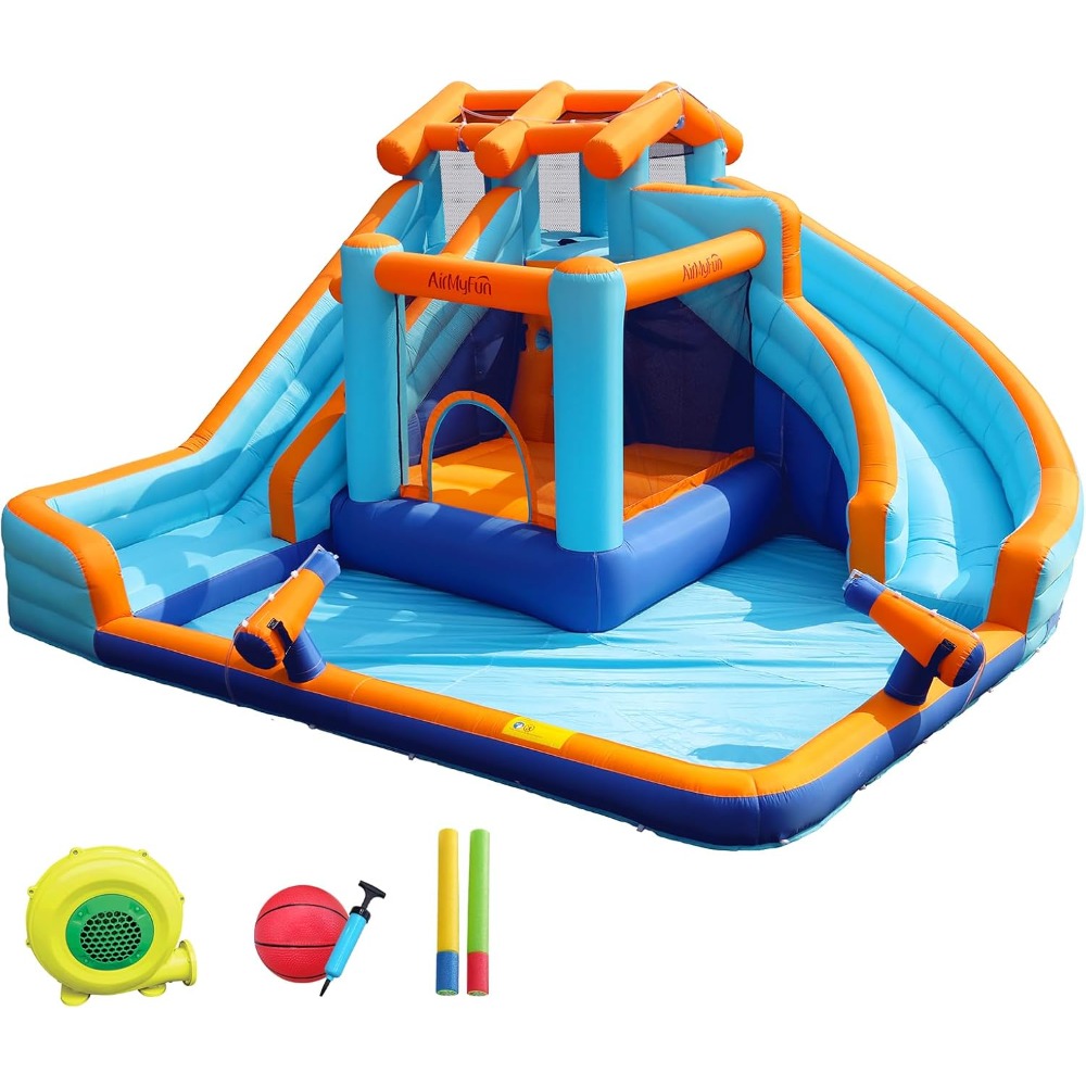 Kids Outdoor Inflatable - Grande Escorregador Aquático Casa de Pula