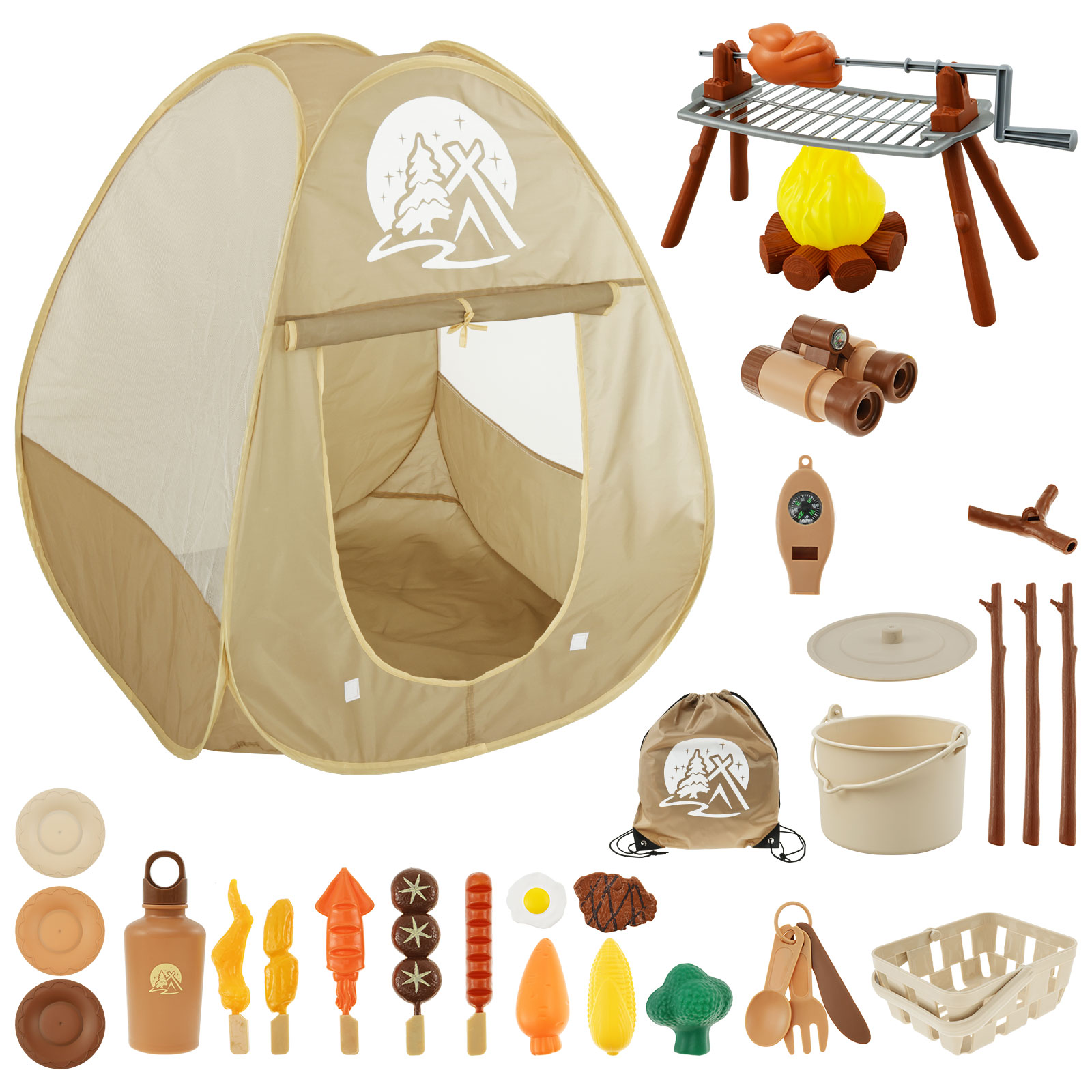 Kids Outdoor Daybed - Crianças conjunto de brinquedos de acampamento