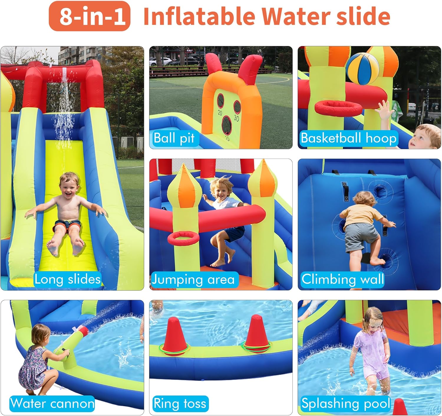 Castelo Inflável para Crianças - Kids Outdoor Inflatable avaliação e preço