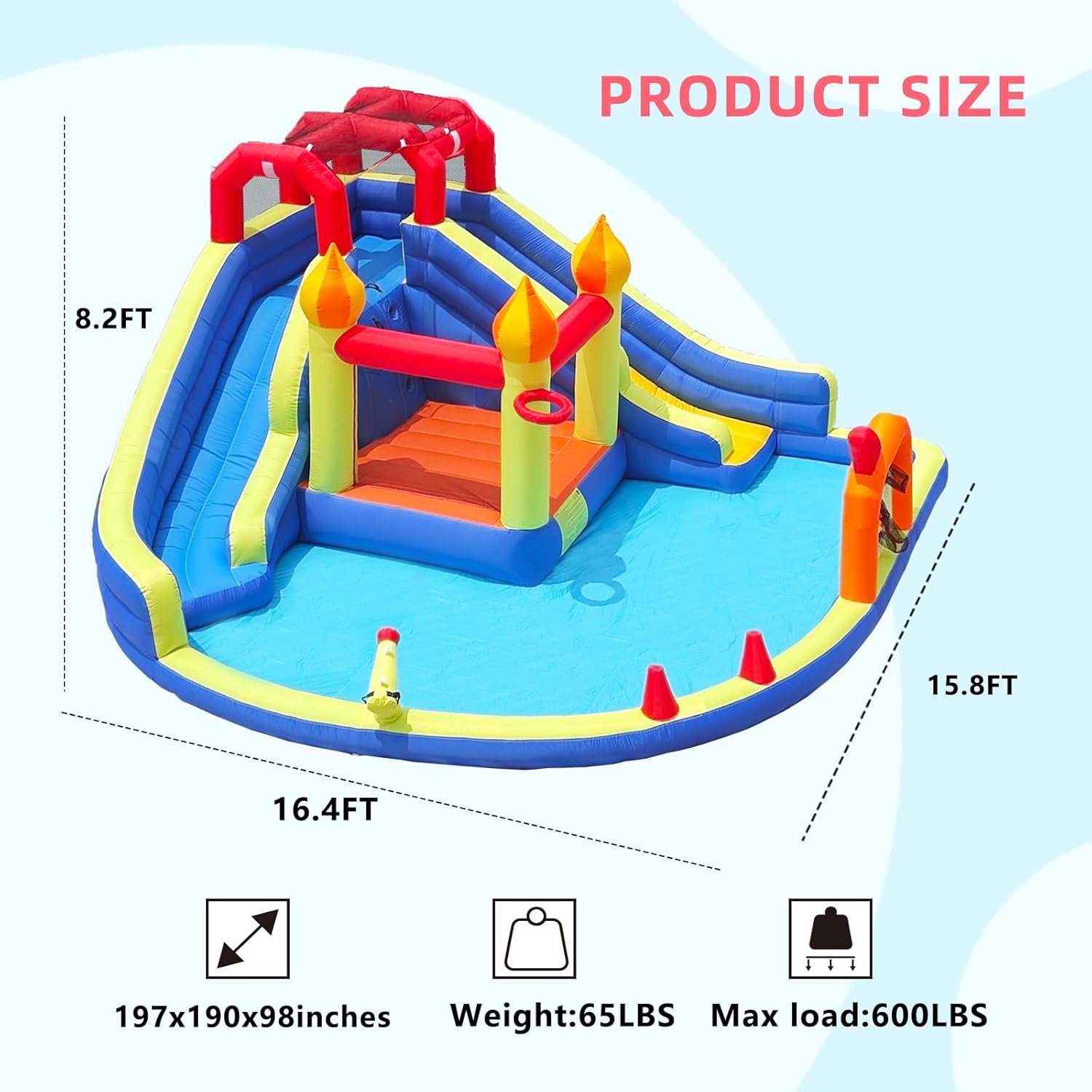 Castelo Inflável para Crianças - Kids Outdoor Inflatable avaliação e preço
