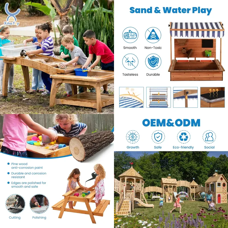 Mesa de Atividades Montessori  - Kids Outdoor Activity Table avaliação e preço