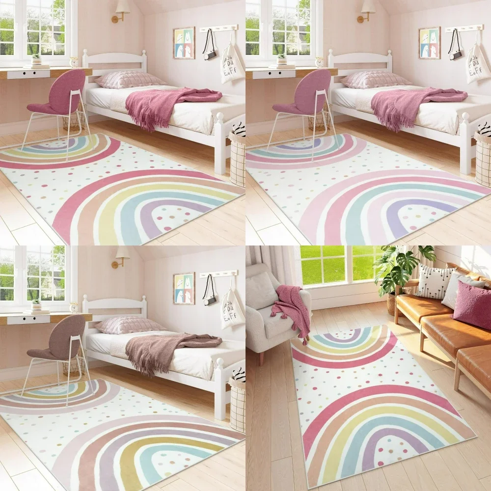 1pc colorido dot boho arco-íri - Kids Outdoor Lounge avaliação e preço