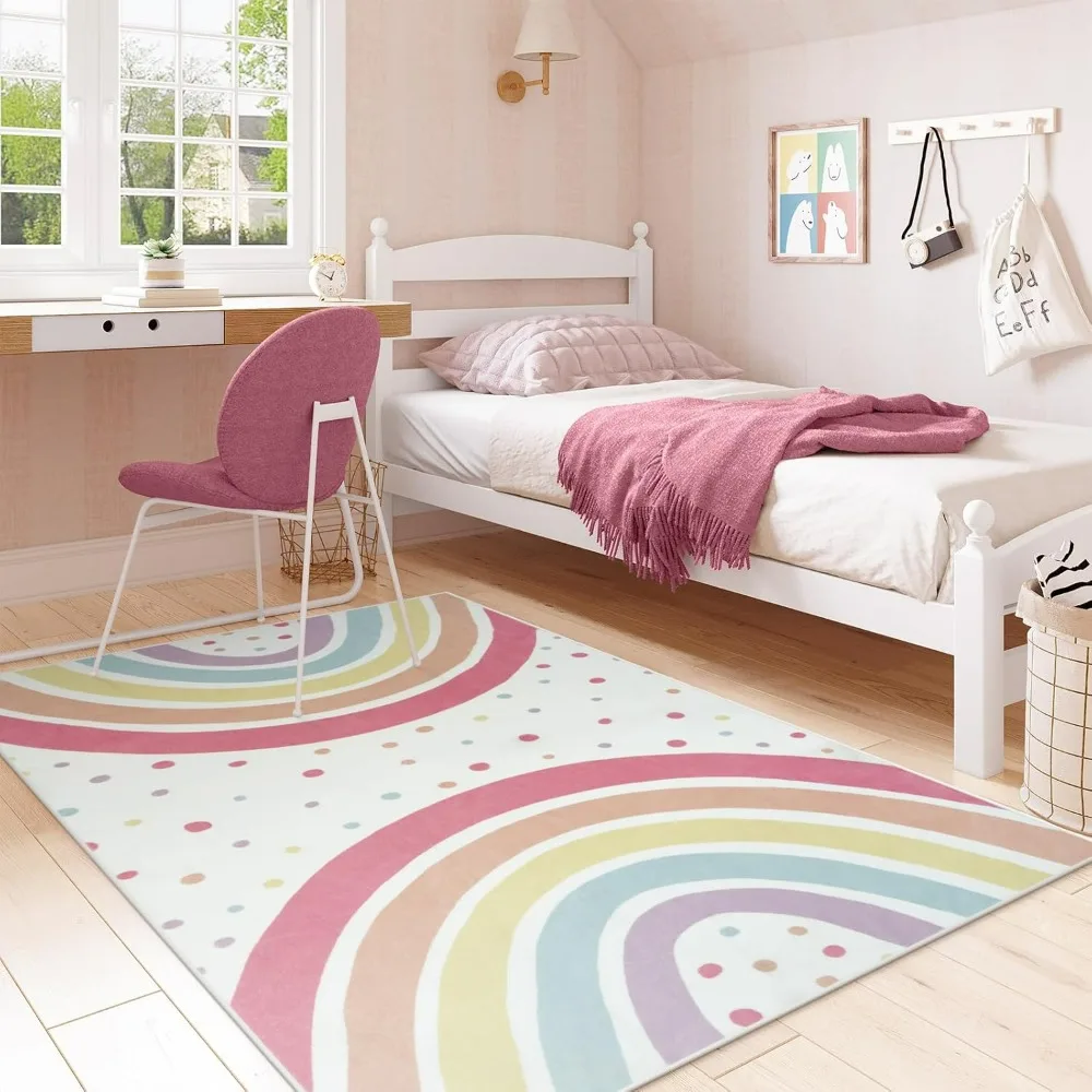 1pc colorido dot boho arco-íri - Kids Outdoor Lounge avaliação e preço