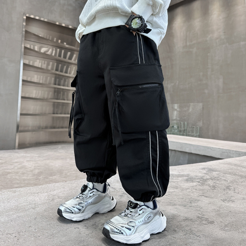 Calças Cargo para Meninos com  - Kids Outdoor Overalls avaliação e preço