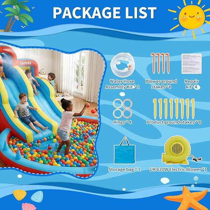 Parque Aquático Inflável 8 em  - Kids Outdoor Inflatable avaliação e preço