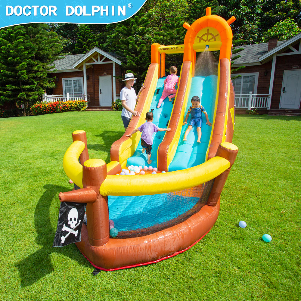 Doutor golfinho navio pirata a - Kids Outdoor Inflatable avaliação e preço