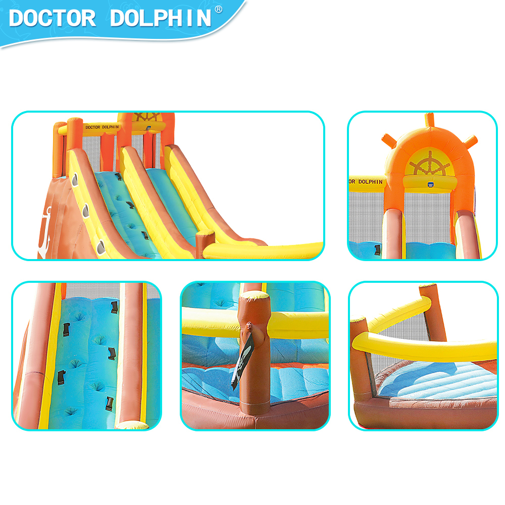 Doutor golfinho navio pirata a - Kids Outdoor Inflatable avaliação e preço