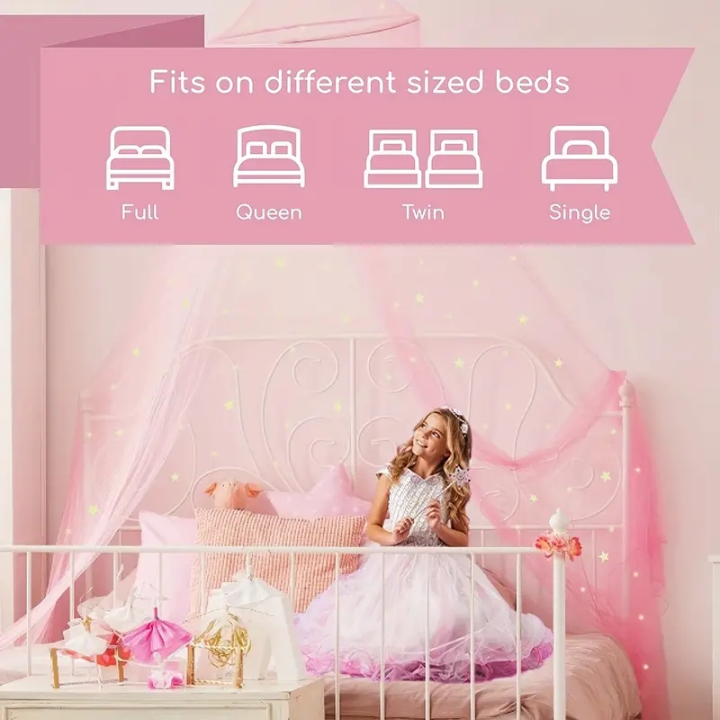 Girls 'Glowing Stars Bed Canop - Kids Outdoor Daybed avaliação e preço