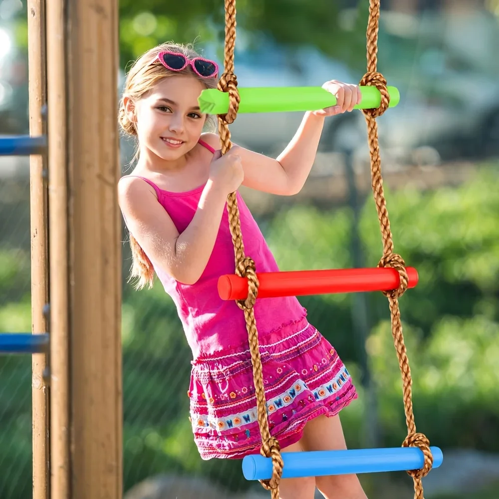 Escada de Escalada Colorida pa - Kids Outdoor Ladder avaliação e preço
