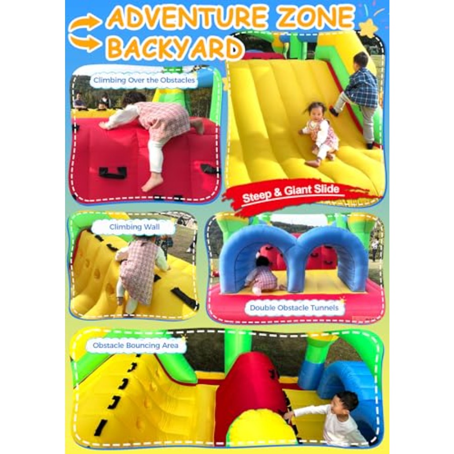 Pista de obstáculos inflável p - Kids Outdoor Inflatable avaliação e preço