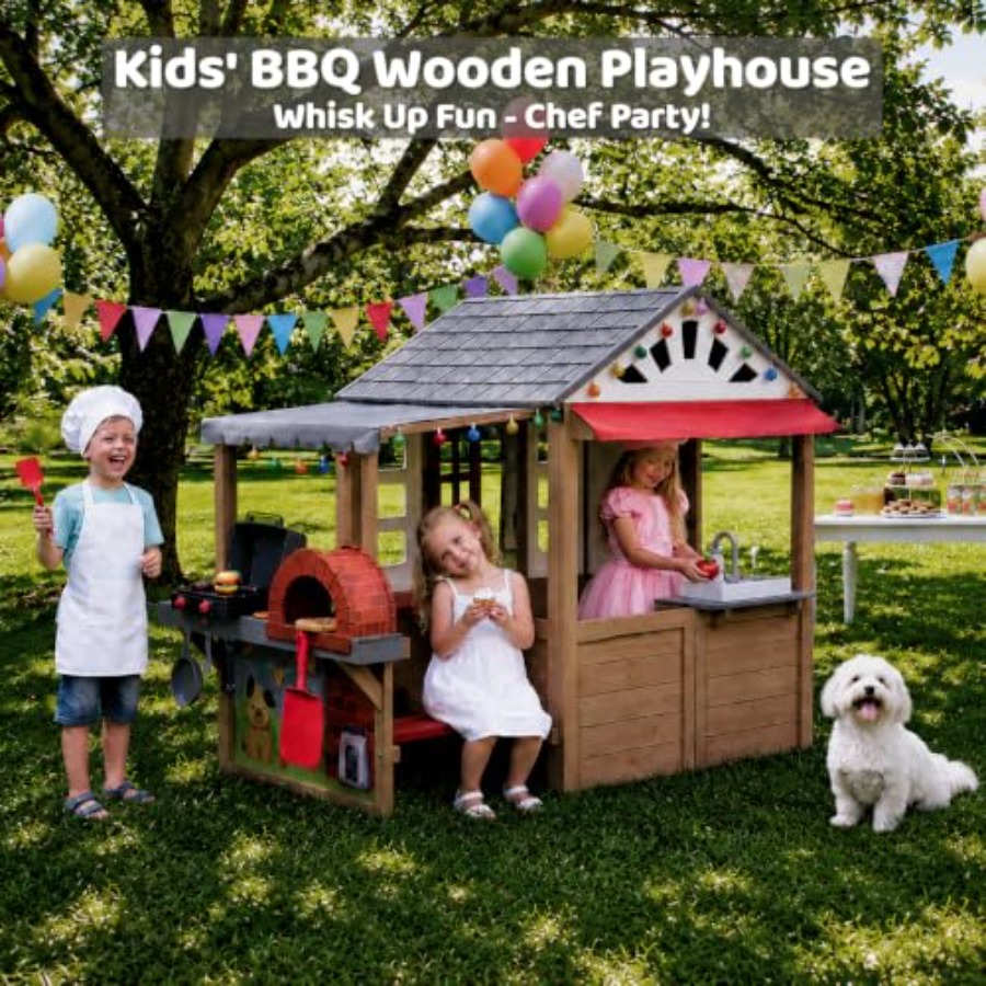 Casa de Brincar ao Ar Livre pa - Kids Outdoor Grill Set avaliação e preço