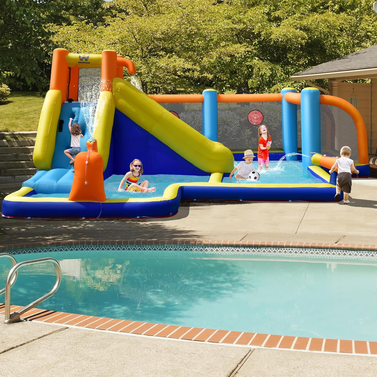Tobogã Inflável Gigante com Go - Kids Outdoor Inflatable avaliação e preço