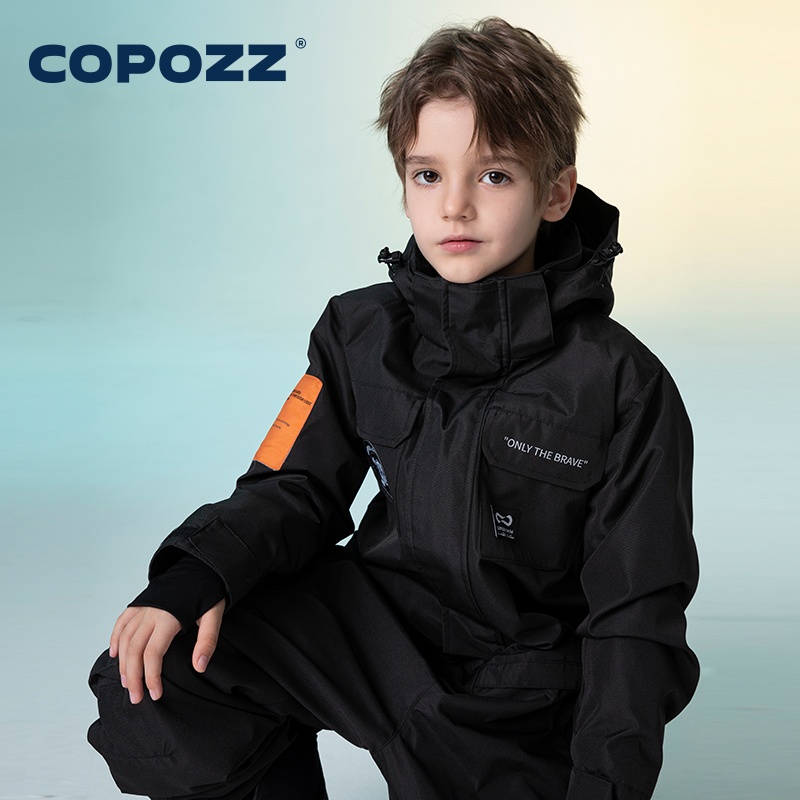 Copozz crianças snowsuit terno - Kids Outdoor Overalls avaliação e preço