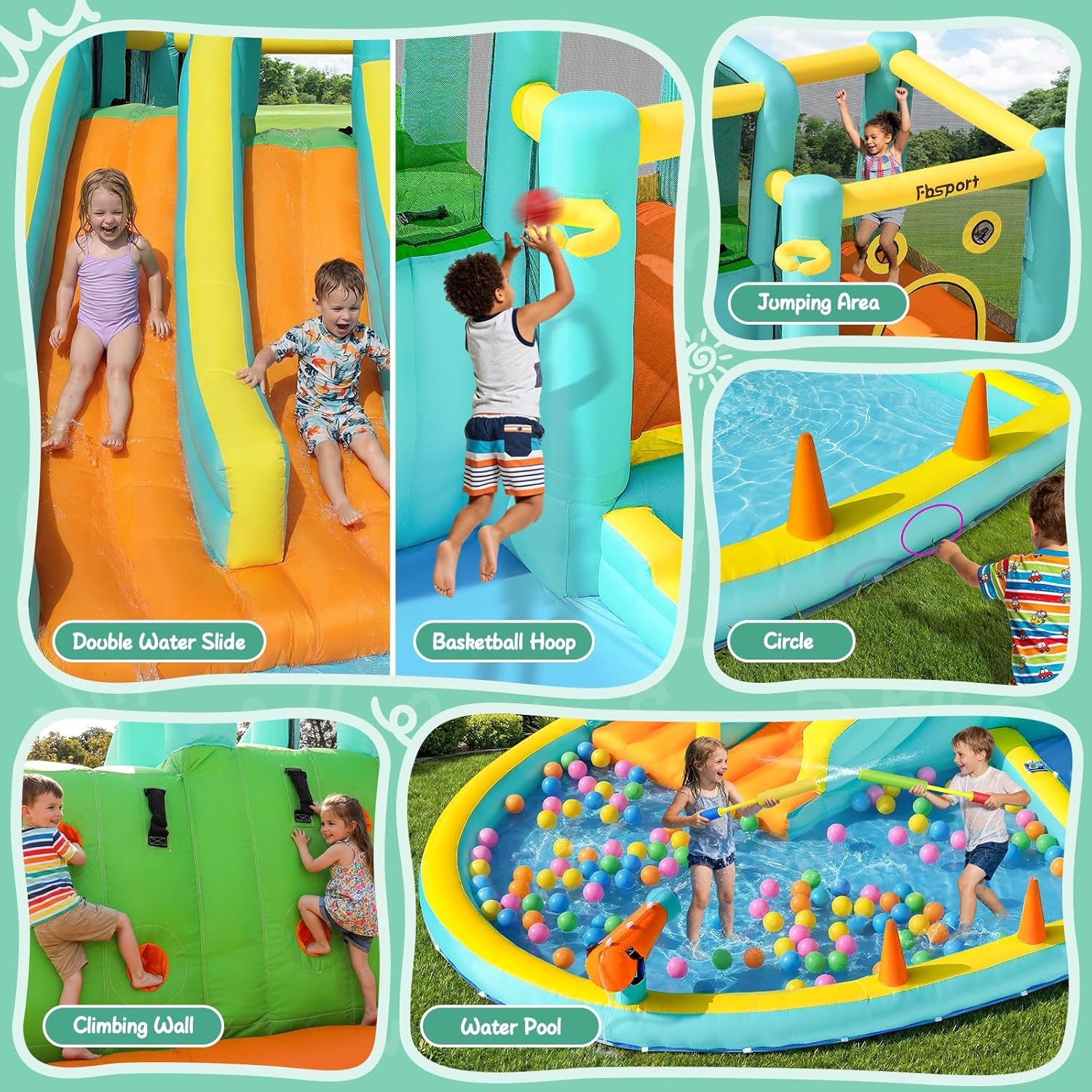 Castelo Inflável com Escorrega - Kids Outdoor Inflatable avaliação e preço