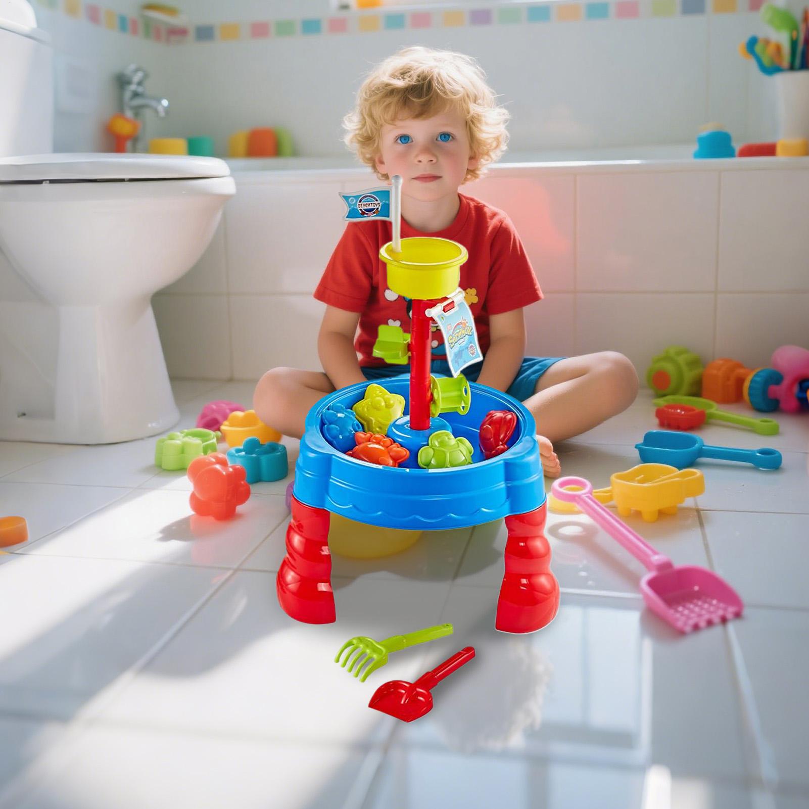 Mesa de areia e água para brin - Kids Outdoor Activity Table avaliação e preço