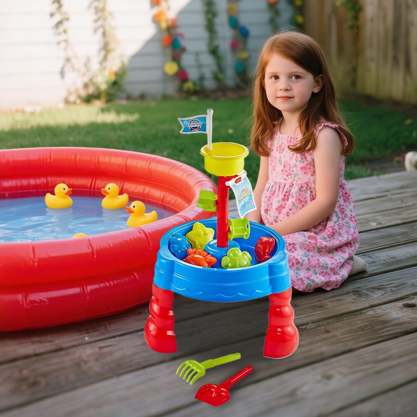 Mesa de areia e água para brin - Kids Outdoor Activity Table avaliação e preço
