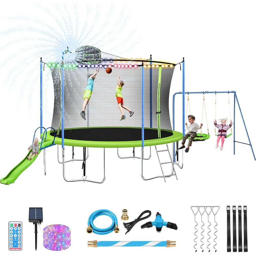 Conjunto de Trampolim de 12-14 - Kids Outdoor Ladder avaliação e preço