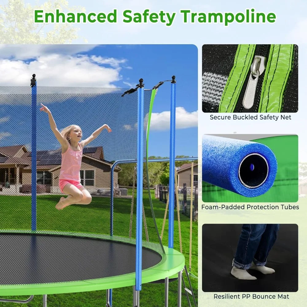 Conjunto de Trampolim de 12-14 - Kids Outdoor Ladder avaliação e preço