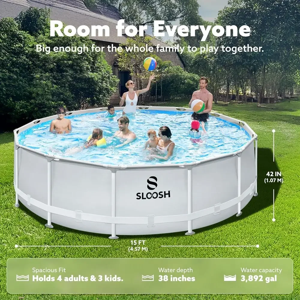 Piscina redonda de 4,5m x 1,07 - Kids Outdoor Ladder avaliação e preço