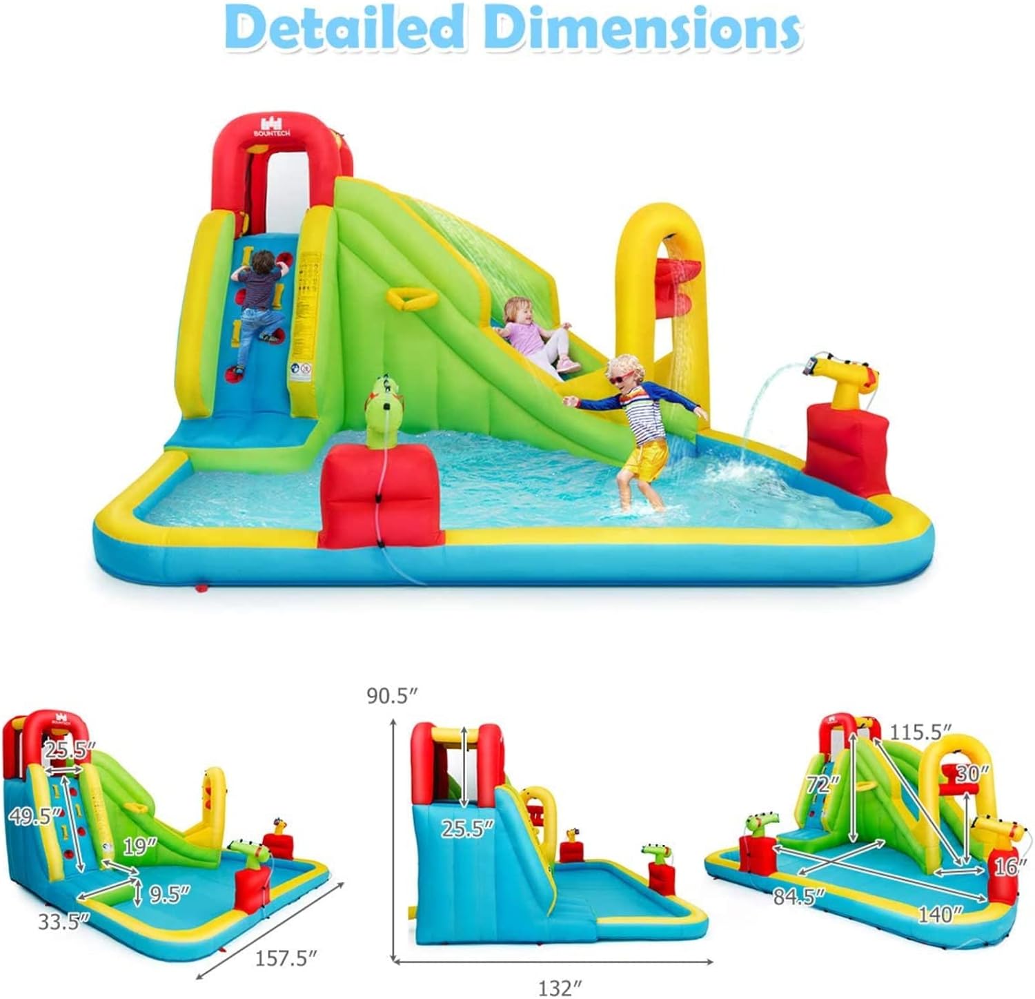 Mega Parque Aquático Inflável  - Kids Outdoor Inflatable avaliação e preço