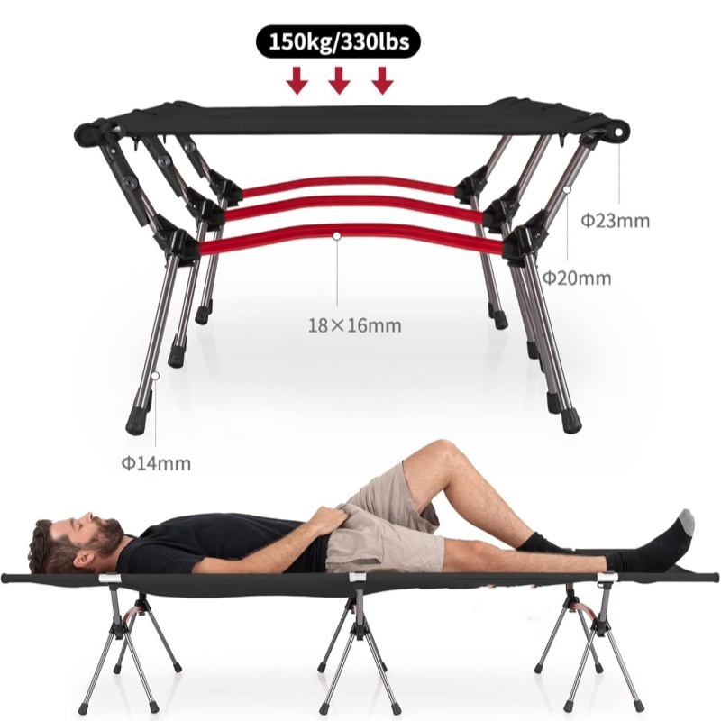 Cama Dobrável para Camping ao  - Kids Outdoor Daybed avaliação e preço
