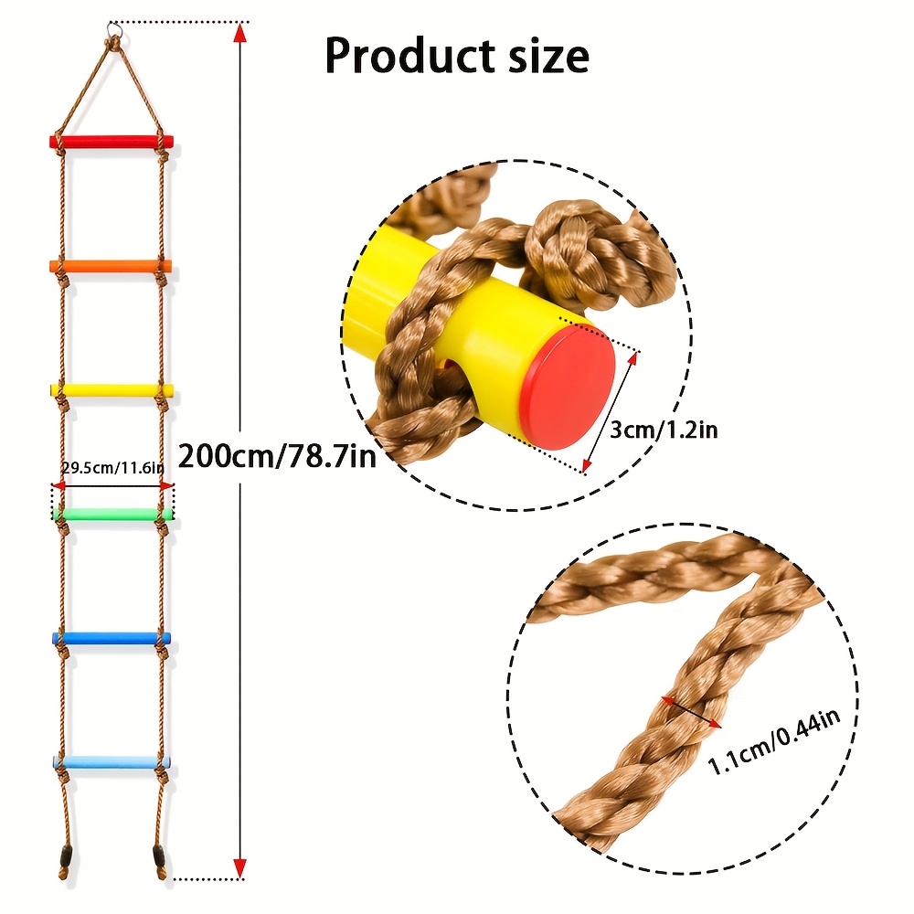 Escada de Escalada Colorida pa - Kids Outdoor Ladder avaliação e preço