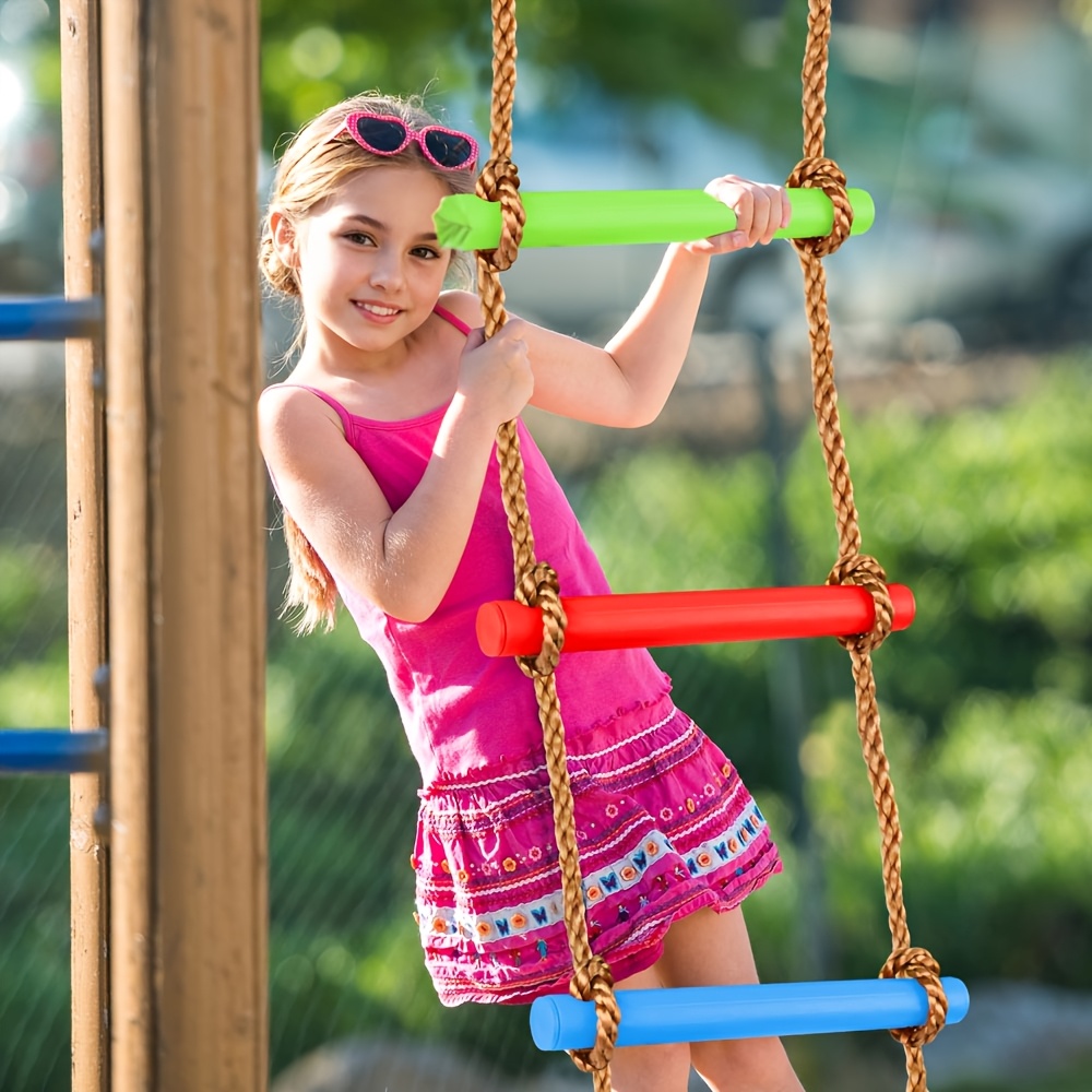 Escada de Escalada Colorida pa - Kids Outdoor Ladder avaliação e preço