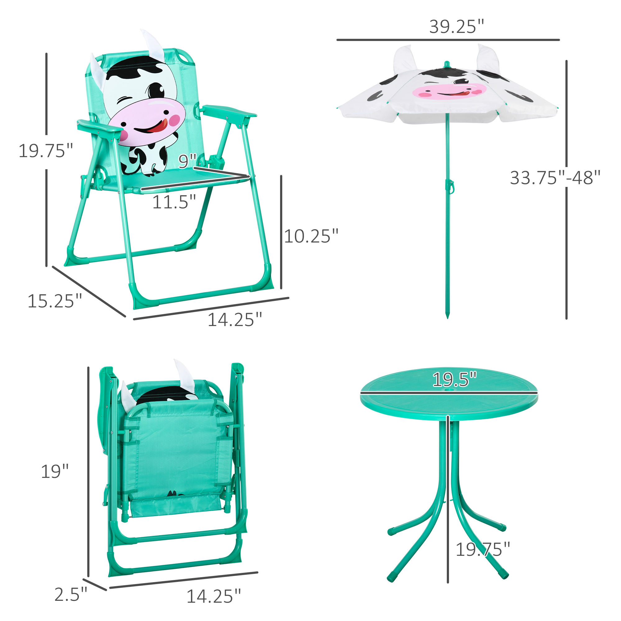 Conjunto de Mesa e Cadeiras pa - Kids Outdoor Chair And Table avaliação e preço