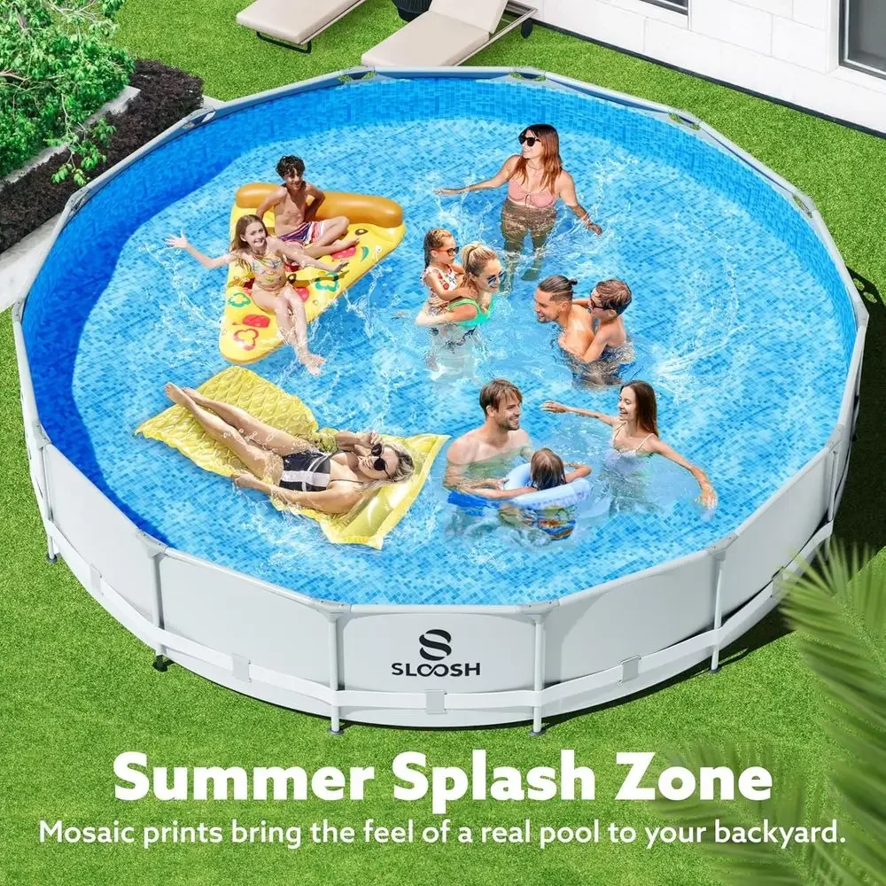 Piscina redonda de 4,5m x 1,07 - Kids Outdoor Ladder avaliação e preço